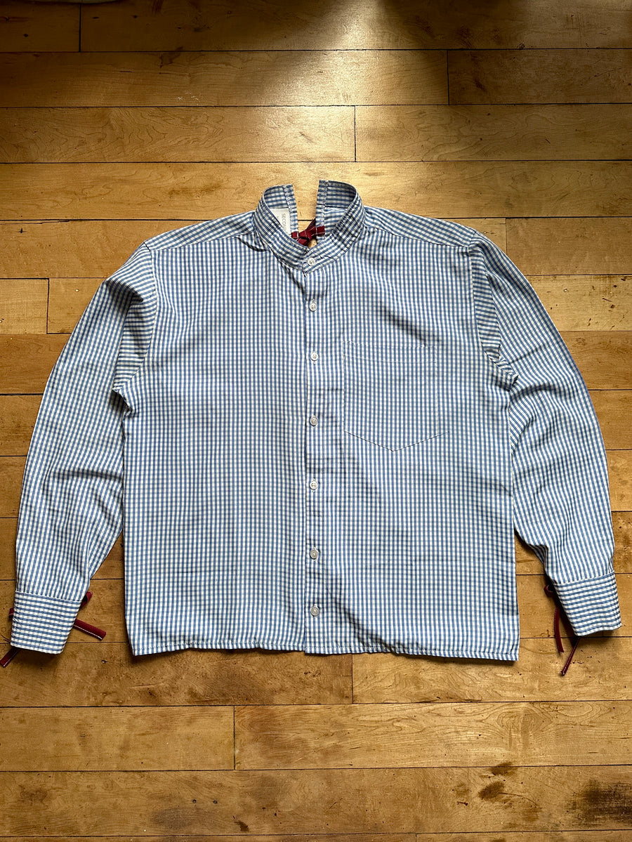The Dorothy Shirt in Blue and White Check - Small