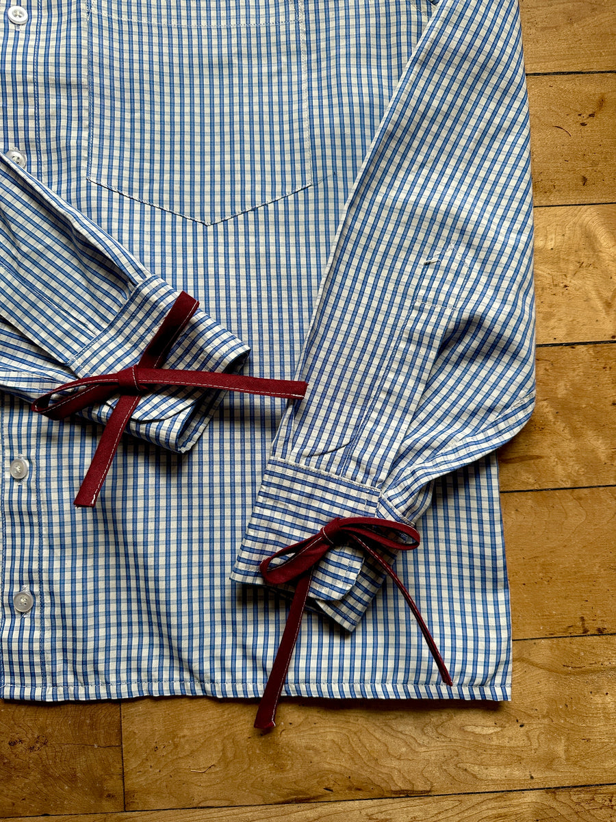 The Dorothy Shirt in Blue and White Check - Small