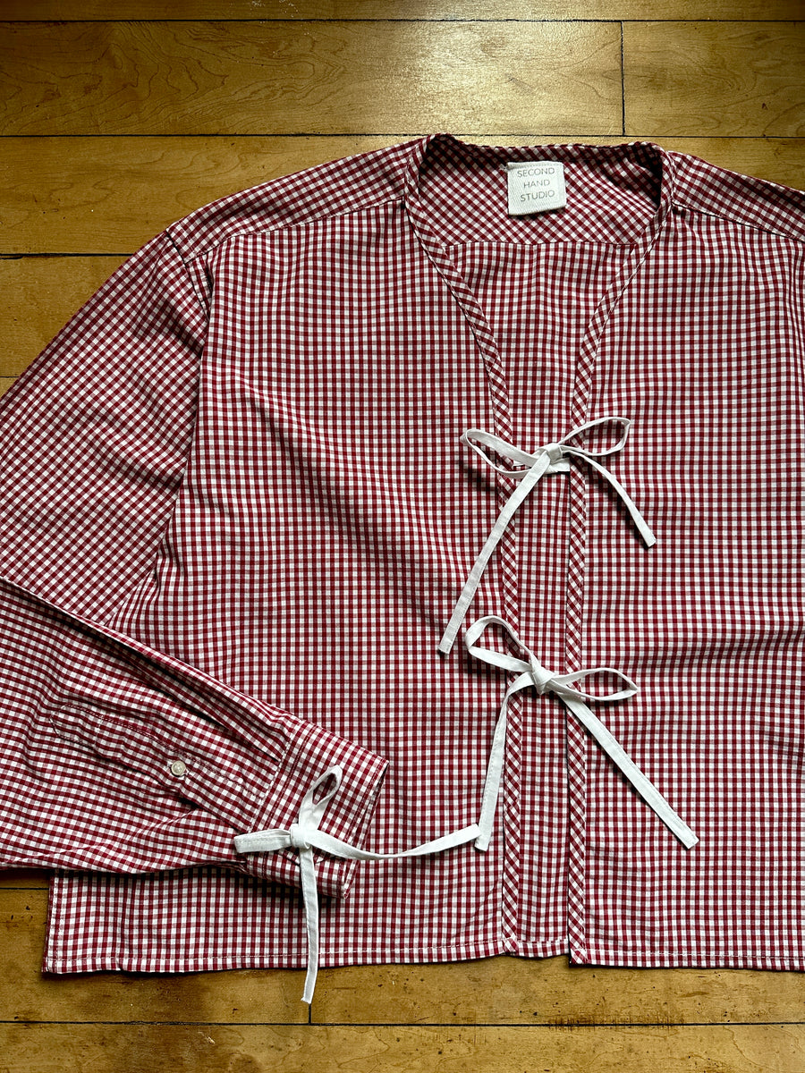 The Agnes Shirt in Red Gingham - Large